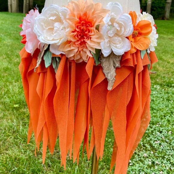 Dreamy Peach Fairy Top and Skirt Monokini Costume - Picture 5 of 5